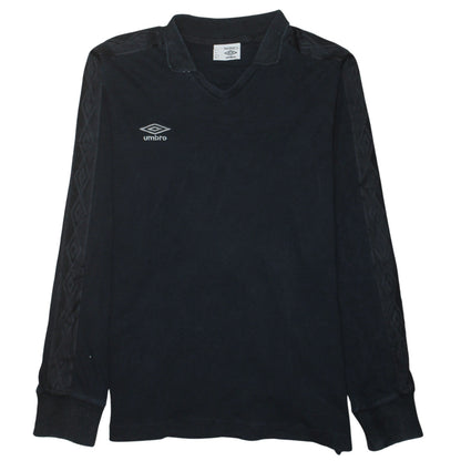 Umbro Men Black L Long Sleeve Pullover Football Sweatshirt