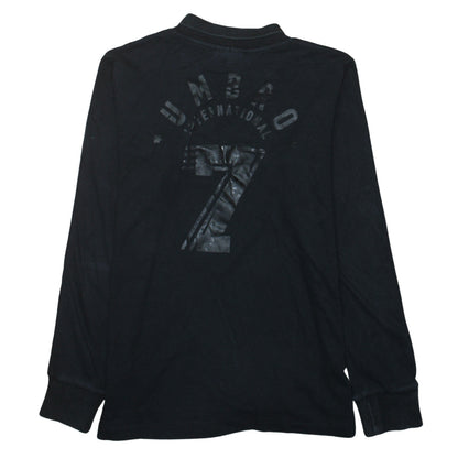 Umbro Men Black L Long Sleeve Pullover Football Sweatshirt