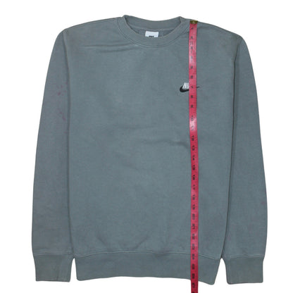Nike Men's Grey Crew Neck Pullover Sweatshirt S Regular Fit