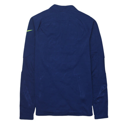 Nike Men's Blue Therma-Fit Quarter Zip Quilted Sweatshirt Size S