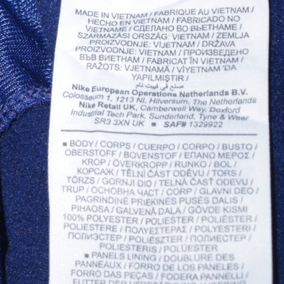 Nike Men's Blue Therma-Fit Quarter Zip Quilted Sweatshirt Size S