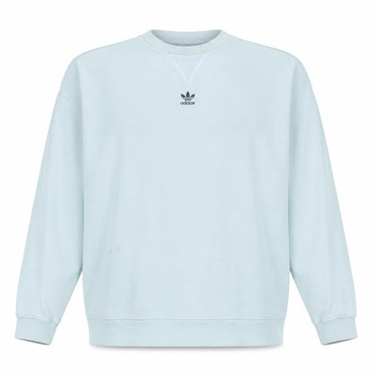Adidas Women Light Blue Crew Neck Sweatshirt Size 20 Cotton Blend