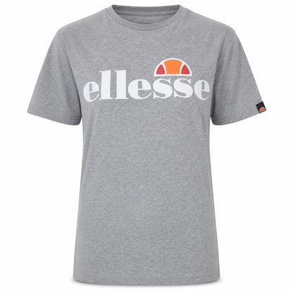 Ellesse Womens Grey Logo Basic T-Shirt UK 8 Short Sleeve Cotton