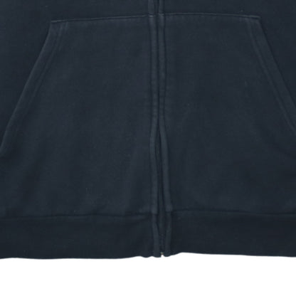 Adidas Womens Black XL Full Zip Hoodie Sweatshirt with 3 Stripes