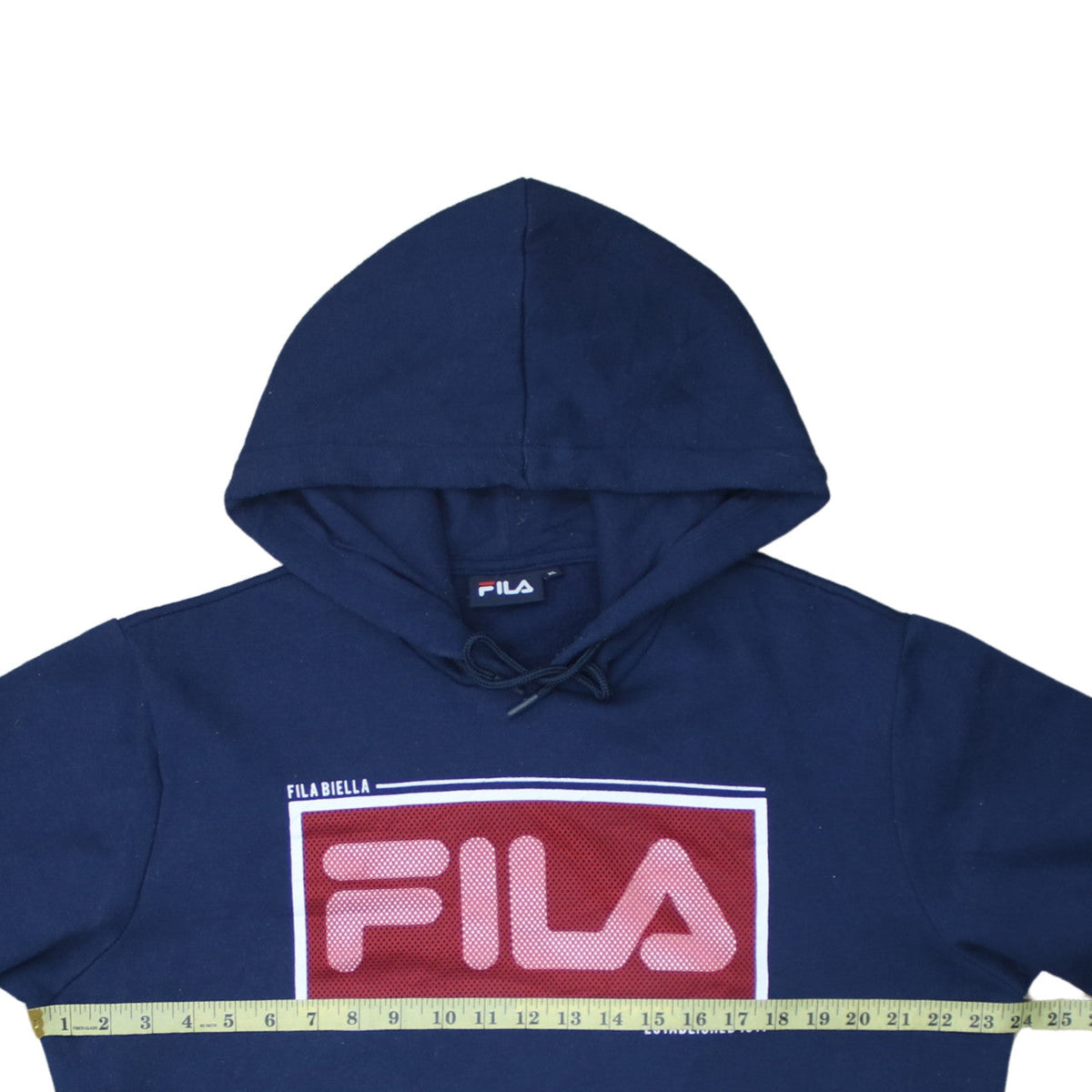 Fila Womens Navy Blue XL Pullover Hoodie Sweatshirt