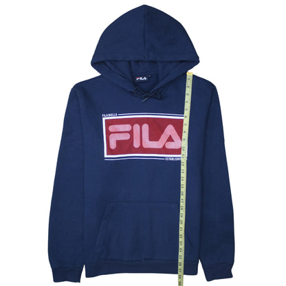 Fila Womens Navy Blue XL Pullover Hoodie Sweatshirt