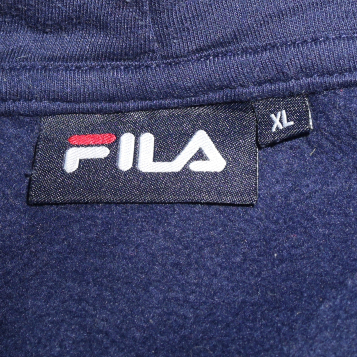 Fila Womens Navy Blue XL Pullover Hoodie Sweatshirt