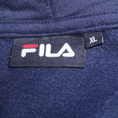 Fila Womens Navy Blue XL Pullover Hoodie Sweatshirt