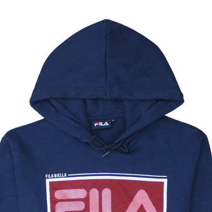 Fila Womens Navy Blue XL Pullover Hoodie Sweatshirt