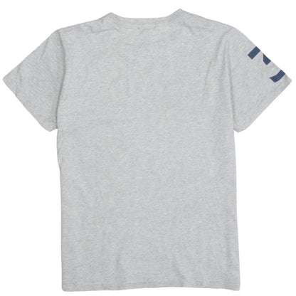 Ralph Lauren Boys Grey Polo T-Shirt Size 14-16 Years Short Sleeve Cotton