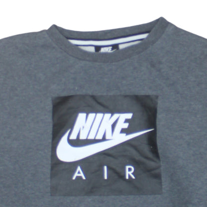 Nike Boys Grey Air Logo Pullover Sweatshirt XL 13-15 Yrs
