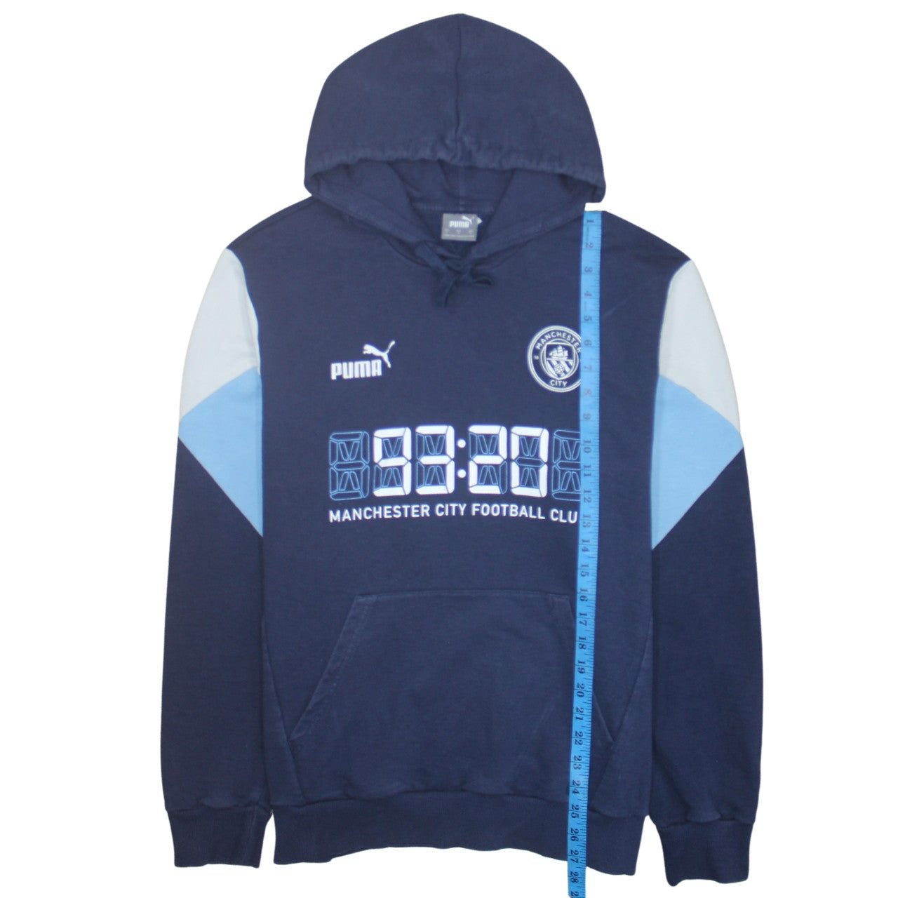 Puma Mens Blue Manchester City Hoodie L Pullover Fleece