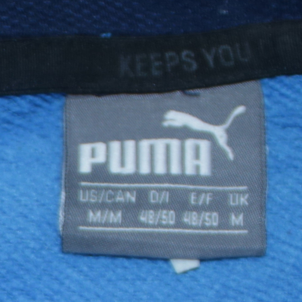 Puma Men’s Blue Pullover Hoodie M Sports Graphic Sweatshirt