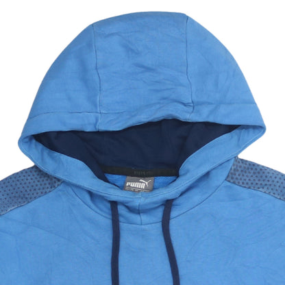 Puma Men’s Blue Pullover Hoodie M Sports Graphic Sweatshirt