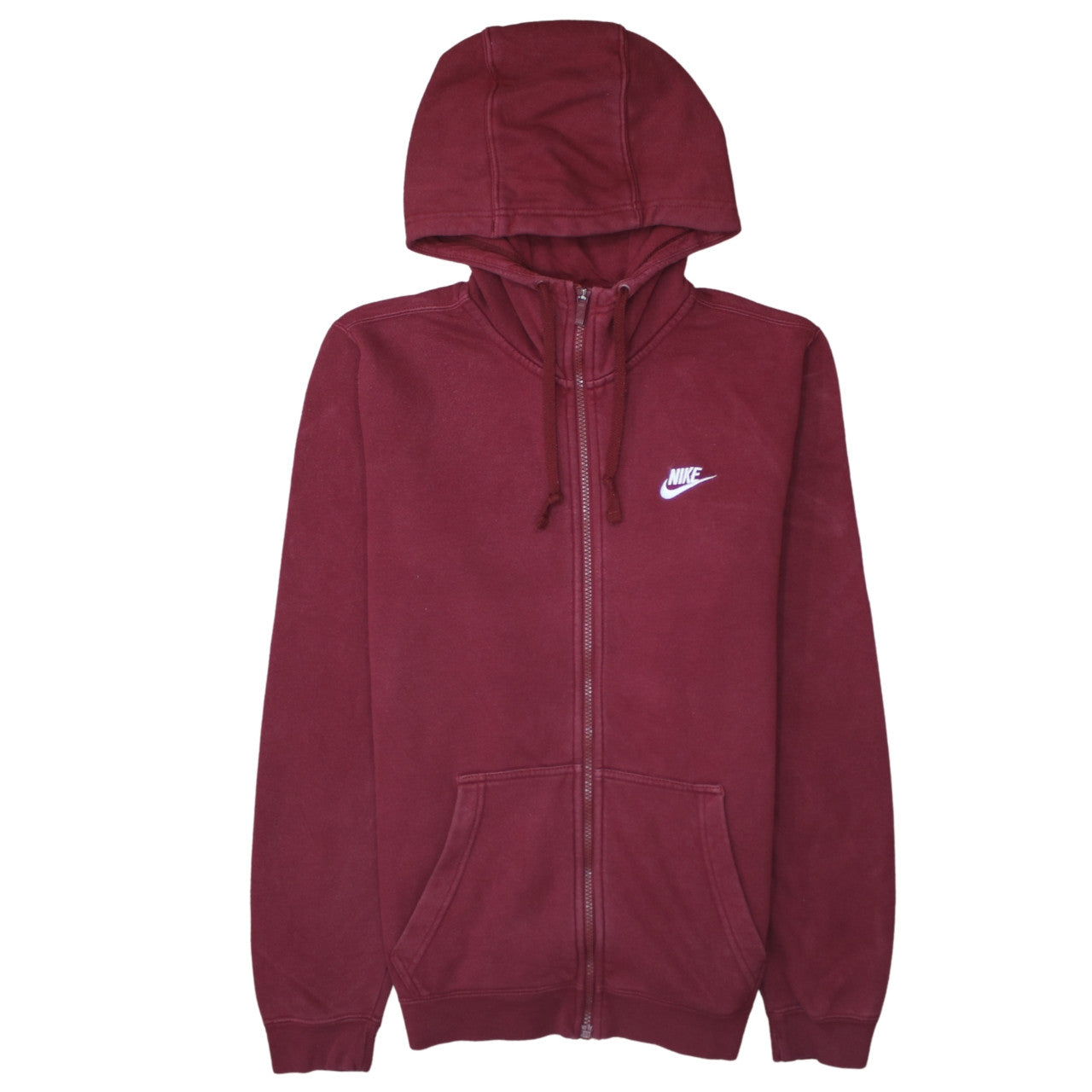 Nike Men's Red Full Zip Hoodie Size S Regular Fit