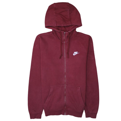 Nike Men's Red Full Zip Hoodie Size S Regular Fit
