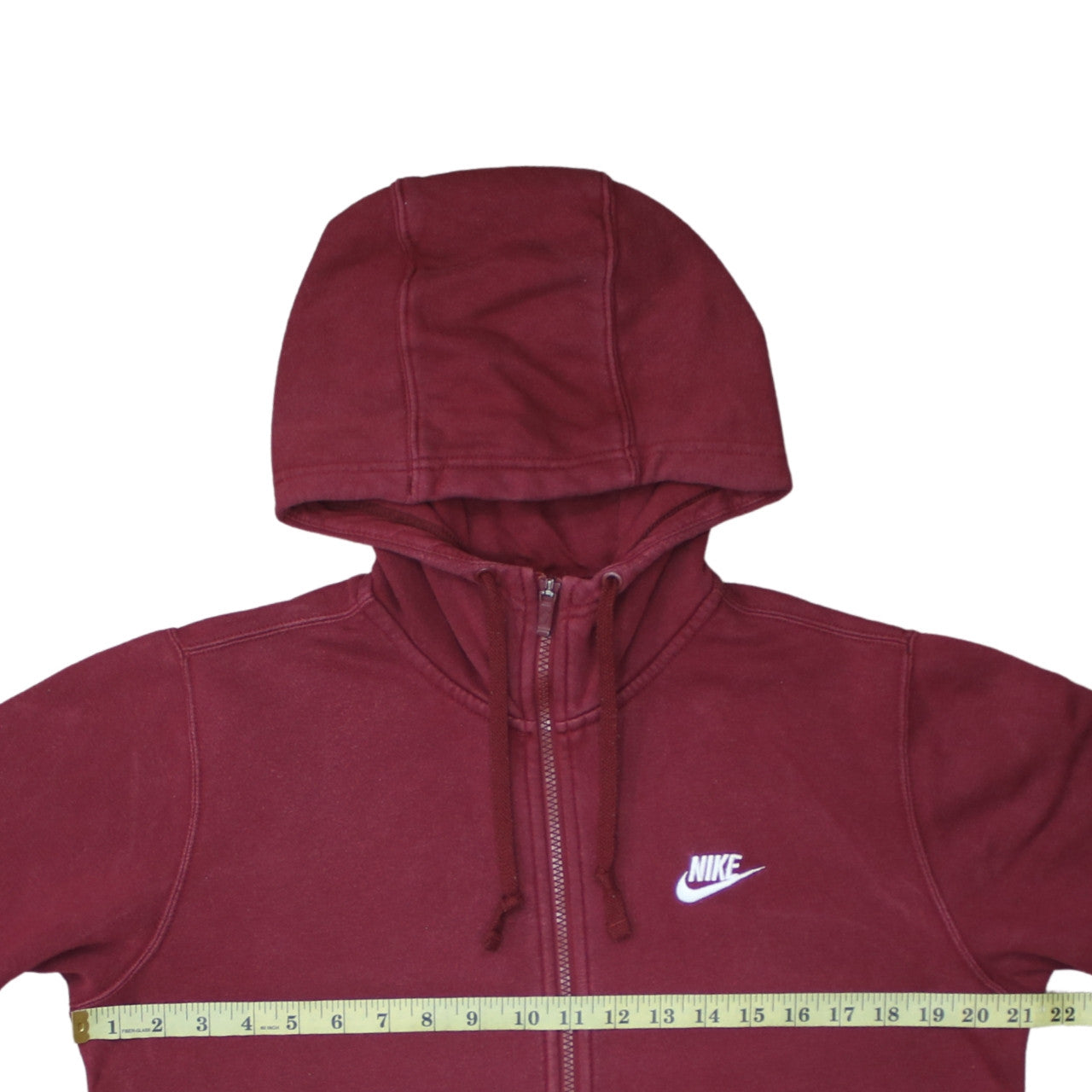 Nike Men's Red Full Zip Hoodie Size S Regular Fit