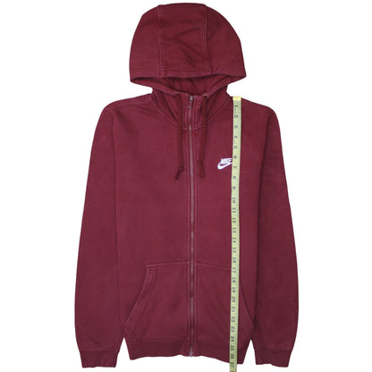 Nike Men's Red Full Zip Hoodie Size S Regular Fit