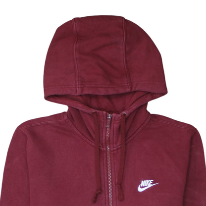 Nike Men's Red Full Zip Hoodie Size S Regular Fit