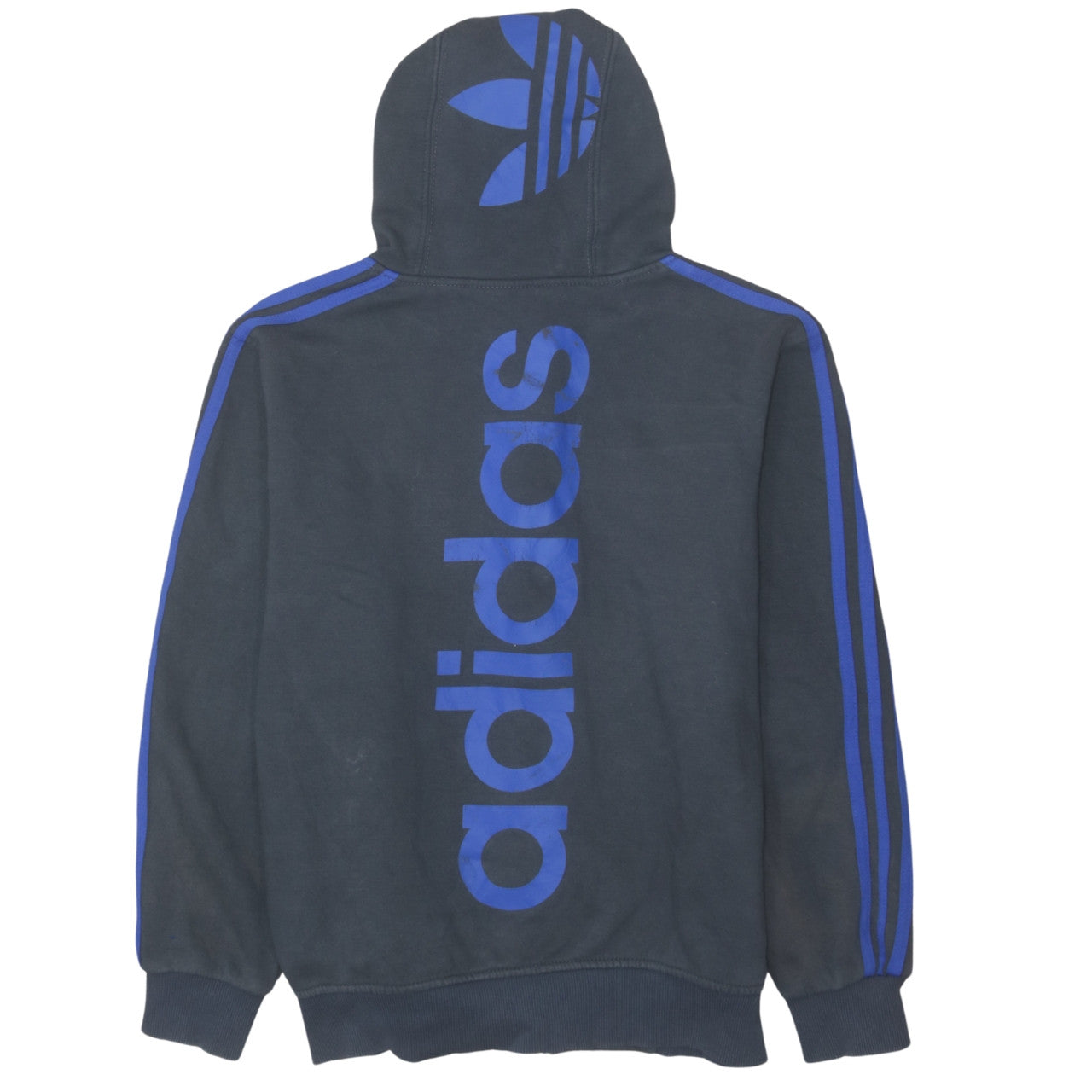 Adidas Men's Blue Full Zip Hoodie Size L Sportswear Jacket