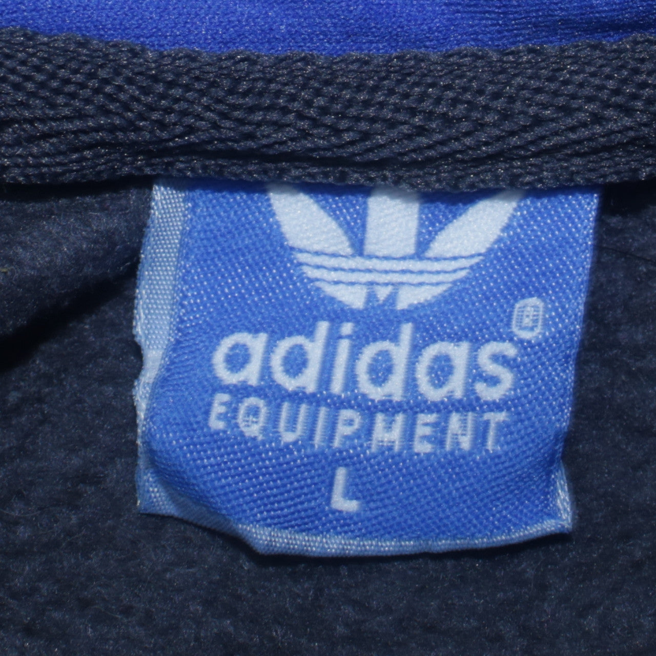 Adidas Men's Blue Full Zip Hoodie Size L Sportswear Jacket