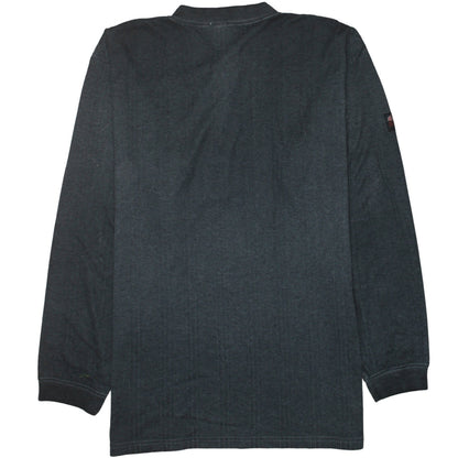 Levi's Men's Black 2XL Henley Cotton Jumper Long Sleeve Casual
