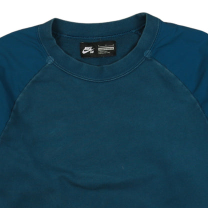 Nike SB Men's Blue Crew Neck Pullover Sweatshirt Size M