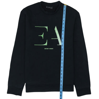 Emporio Armani Men's Black Logo Pullover Sweatshirt Size S
