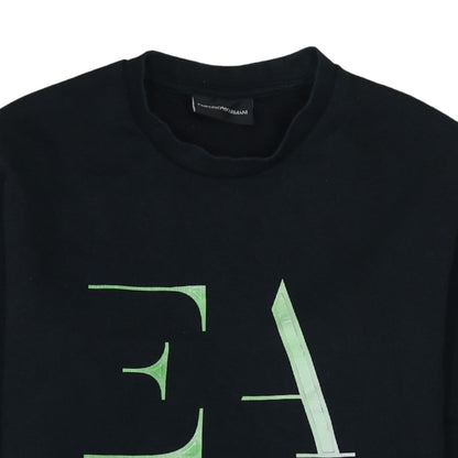 Emporio Armani Men's Black Logo Pullover Sweatshirt Size S