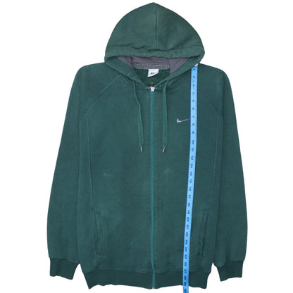 Nike Men's Green 2XL Full Zip Fleece Hoodie Sweatshirt
