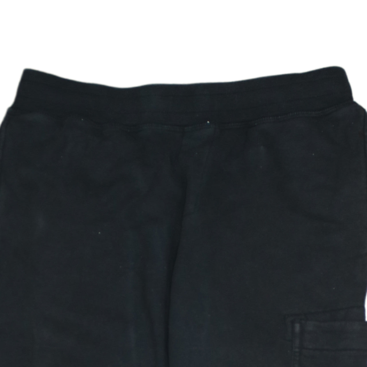 Stone Island Junior Boys Black Jogger Trousers 14 Years Cotton Fleece