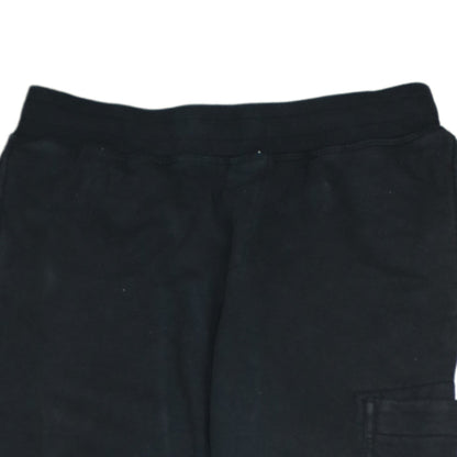 Stone Island Junior Boys Black Jogger Trousers 14 Years Cotton Fleece