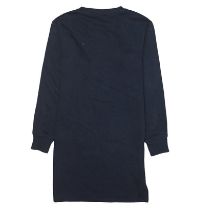 Champion Girls Black Long Sleeve T-Shirt Dress Size 11-12 Years Logo Trim