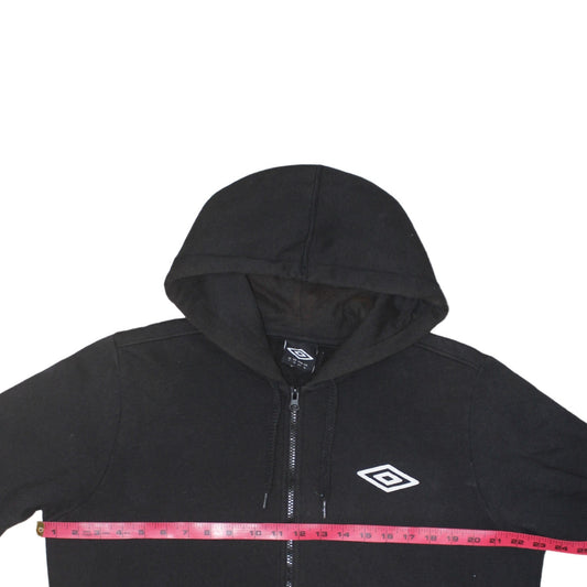 Umbro Men's Black Full Zip Hoodie XL Sports Fleece Jacket