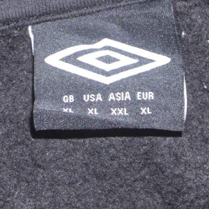Umbro Men's Black Full Zip Hoodie XL Sports Fleece Jacket