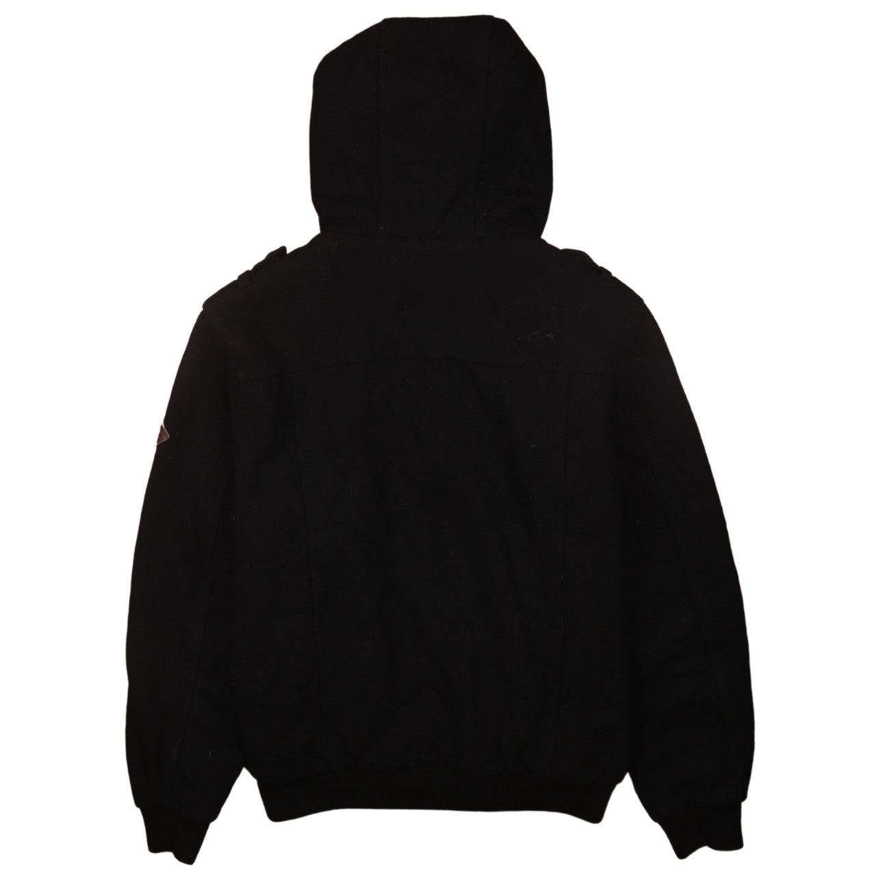Clockhouse Men’s Black Hooded Toggle Jacket M Casual Cotton Blend