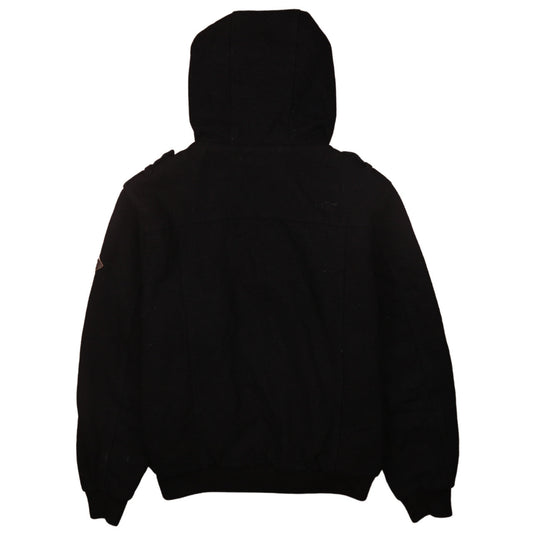 Clockhouse Men’s Black Hooded Toggle Jacket M Casual Cotton Blend