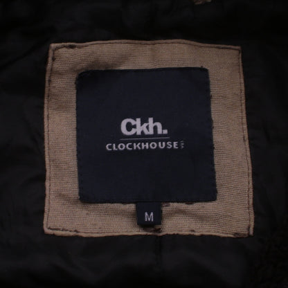 Clockhouse Men’s Black Hooded Toggle Jacket M Casual Cotton Blend