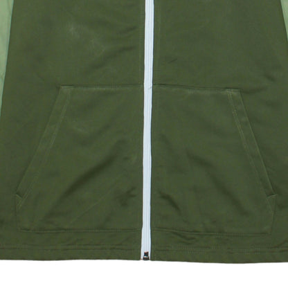 Nike Boys Green Track Jacket Size 13-14 Years Full Zip Activewear
