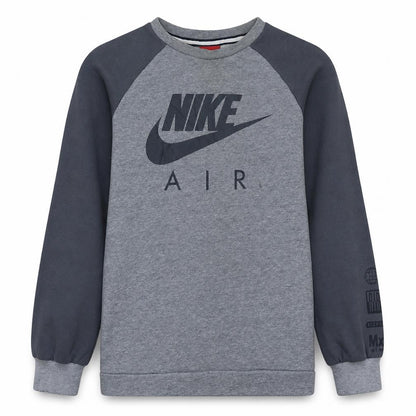 Nike Boys Grey Air Logo Pullover Sweatshirt 13-15 Years