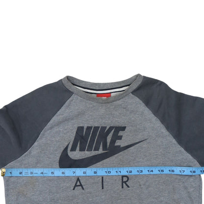 Nike Boys Grey Air Logo Pullover Sweatshirt 13-15 Years