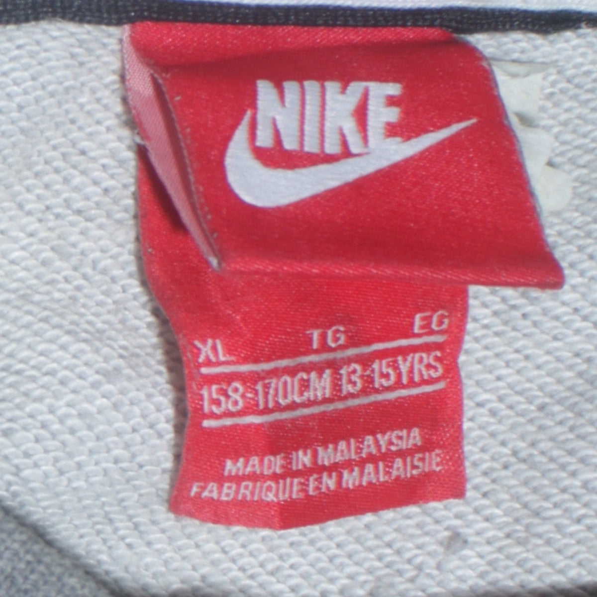 Nike Boys Grey Air Logo Pullover Sweatshirt 13-15 Years
