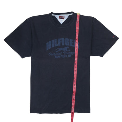 Hilfiger Men's Blue 2XL Vintage Graphic Cotton T-Shirt