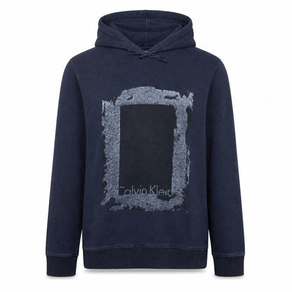 Calvin Klein Jeans Men's Navy Blue XL Graphic Pullover Hoodie