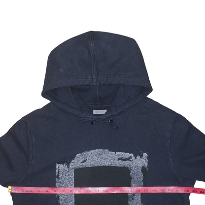 Calvin Klein Jeans Men's Navy Blue XL Graphic Pullover Hoodie