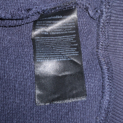 Calvin Klein Jeans Men's Navy Blue XL Graphic Pullover Hoodie