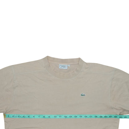 Lacoste Sport Men's Beige Short Sleeve Crew Neck T-Shirt Size L