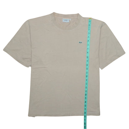 Lacoste Sport Men's Beige Short Sleeve Crew Neck T-Shirt Size L