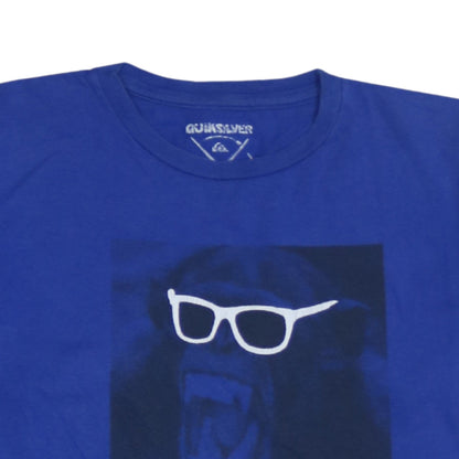 Quiksilver Teens Blue Graphic Monkey RAD! Cotton T-Shirt Size 16