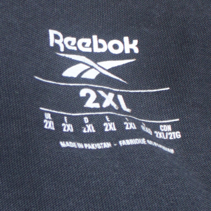 Reebok Men’s Black 2XL Graphic Logo Short Sleeve Cotton T-Shirt